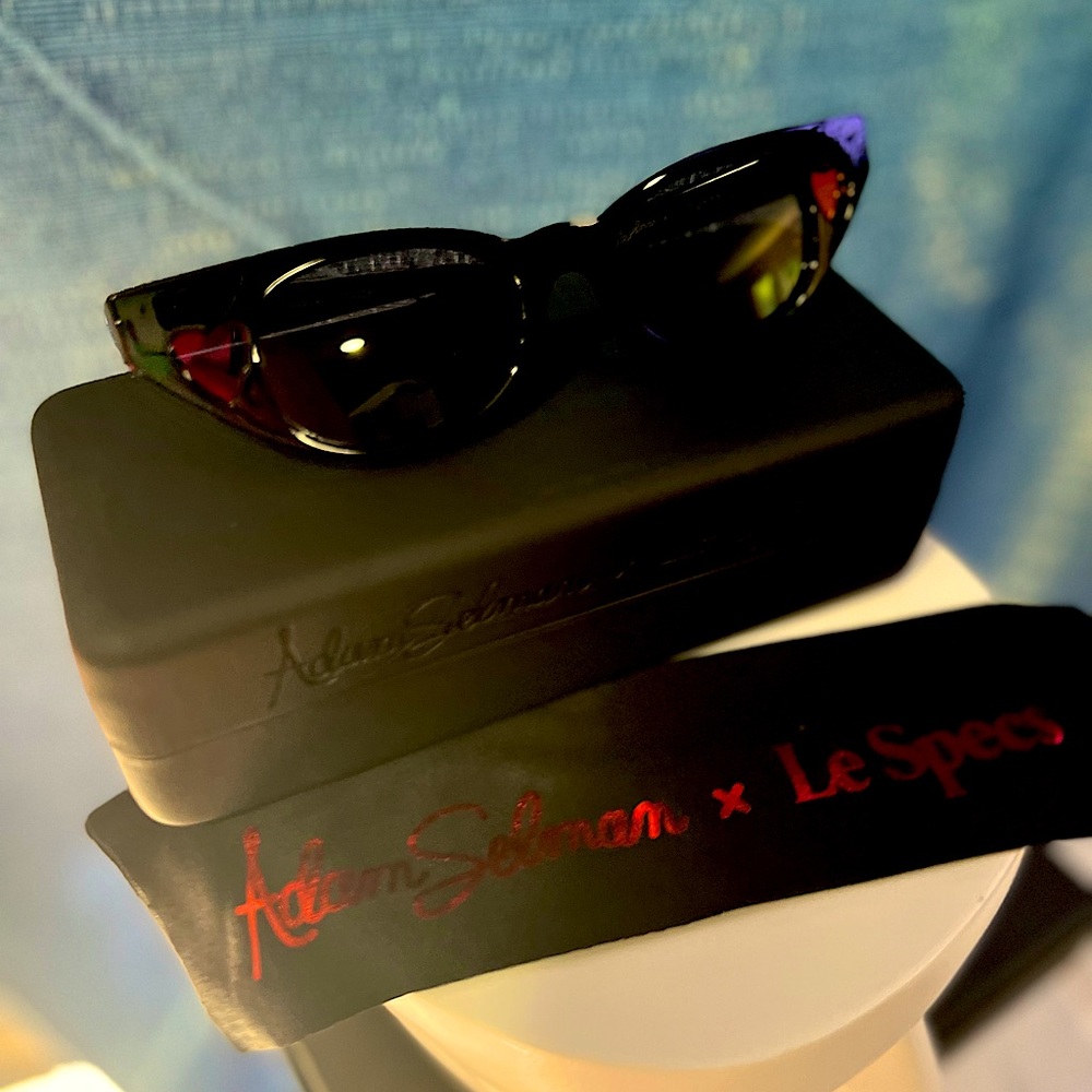 Adam Selman X Le Specs luxe Heartbreaker Skinny Cat Sunglasses NWT❤️